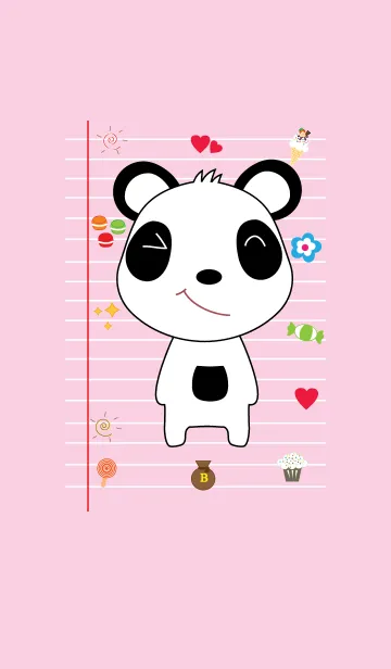 [LINE着せ替え] Cute panda theme v.6 (JP)の画像1