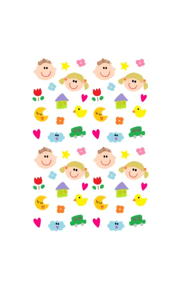 [LINE着せ替え] かわいいミニこどもの画像1