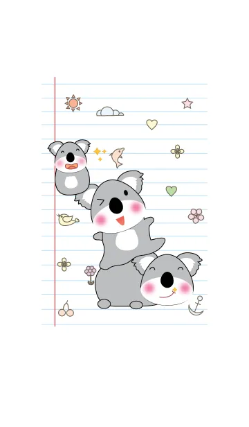 [LINE着せ替え] Cute Koala theme v.3 (JP)の画像1