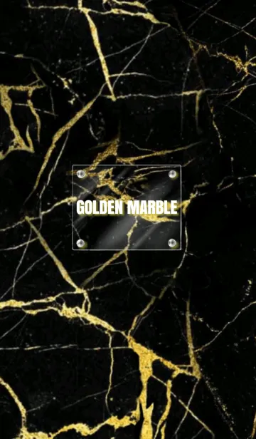 [LINE着せ替え] GOLDEN MARBLE Glass plateの画像1