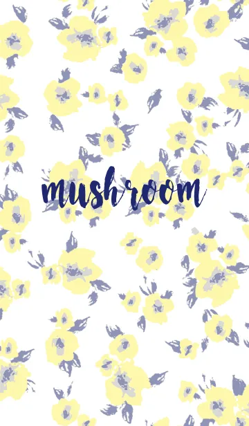 ボタニカルフラワーmushroomのLINE着せ替え