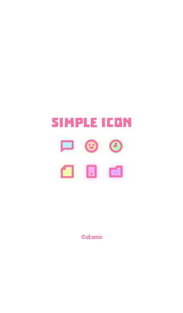 [LINE着せ替え] シンプル アイコン [パステル] No.113の画像1