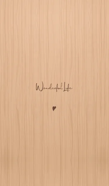 [LINE着せ替え] Simple Handwriting style Theme -Wood-の画像1