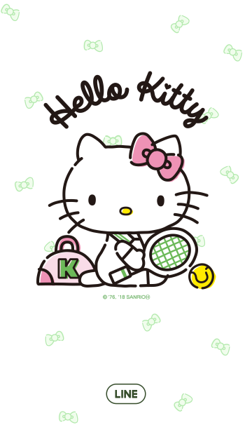 ハローキティ テニス のline着せ替え 画像 情報など