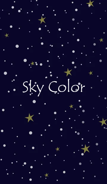 [LINE着せ替え] Sky Color -NAVY-の画像1
