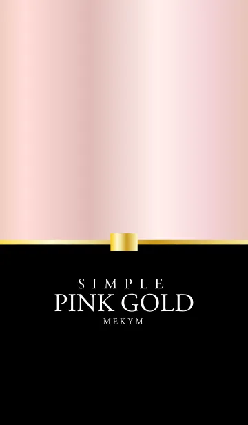[LINE着せ替え] SIMPLE PINK GOLDの画像1