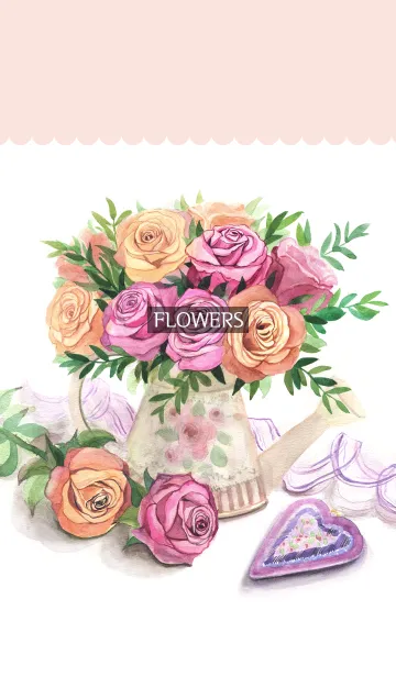 [LINE着せ替え] water color flowers_431の画像1