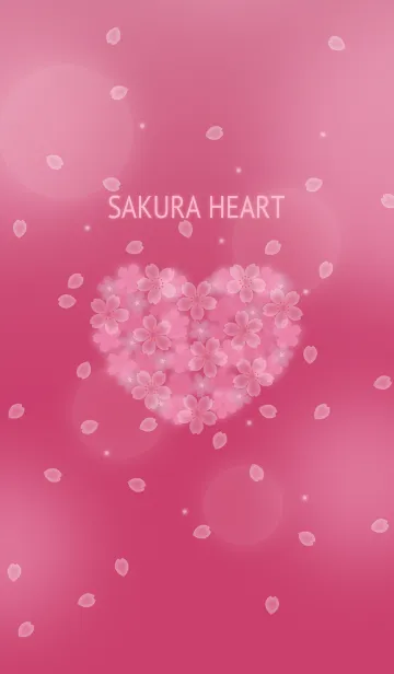[LINE着せ替え] SAKURAハート2 〜ピンクの画像1