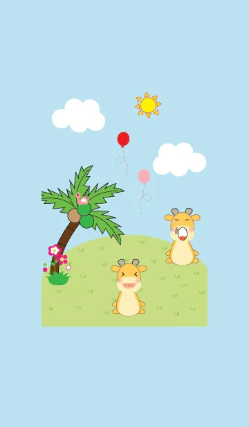 [LINE着せ替え] Giraffe giraffe theme (JP)の画像1