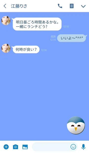 [LINE着せ替え] 将来を見据えるペンギンの画像3