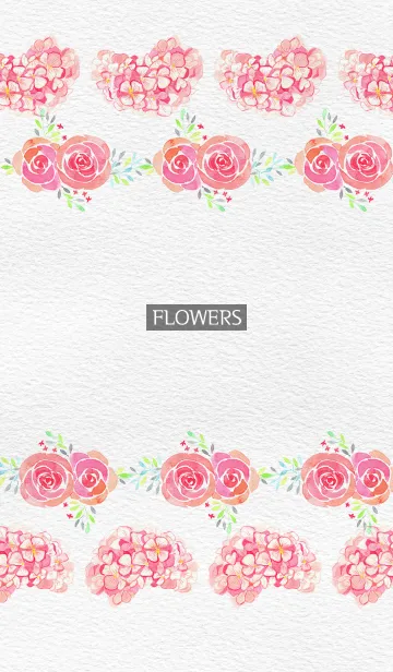 [LINE着せ替え] water color flowers_429の画像1