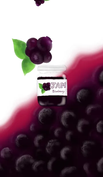 [LINE着せ替え] JAM ~Blueberry~の画像1