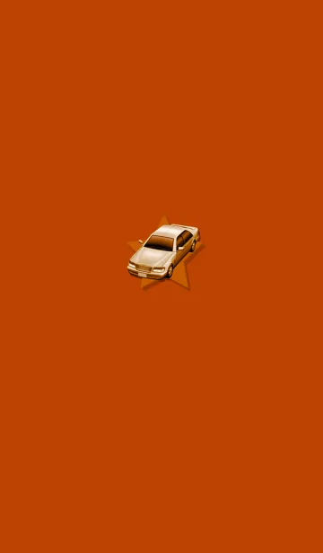 [LINE着せ替え] シンプルオレンジカーの画像1