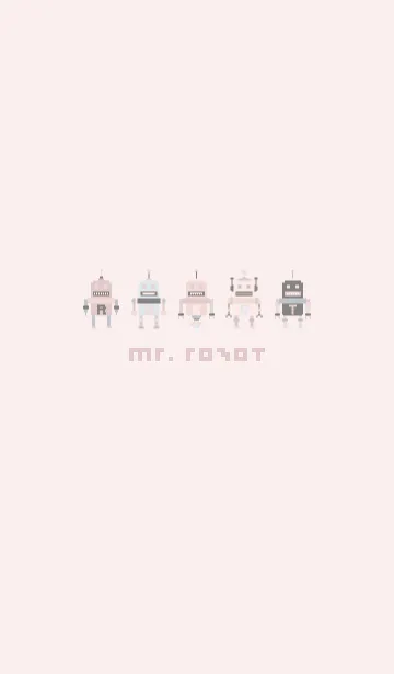 [LINE着せ替え] MR. ROBOT (PINK 3)の画像1