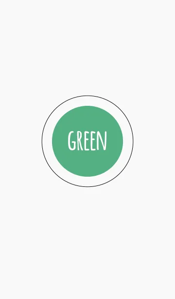 [LINE着せ替え] グリーン2(バイカラー)/ ラインサークルの画像1