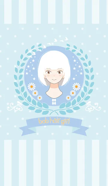 [LINE着せ替え] ボブヘアガール_01の画像1