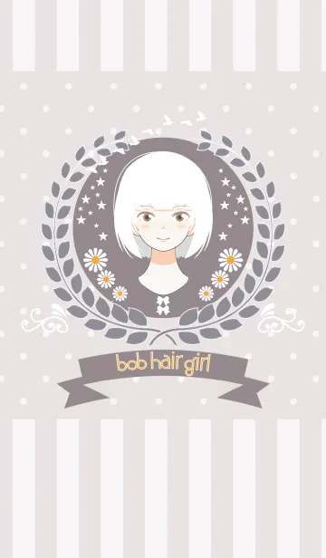 [LINE着せ替え] ボブヘアガール_02の画像1