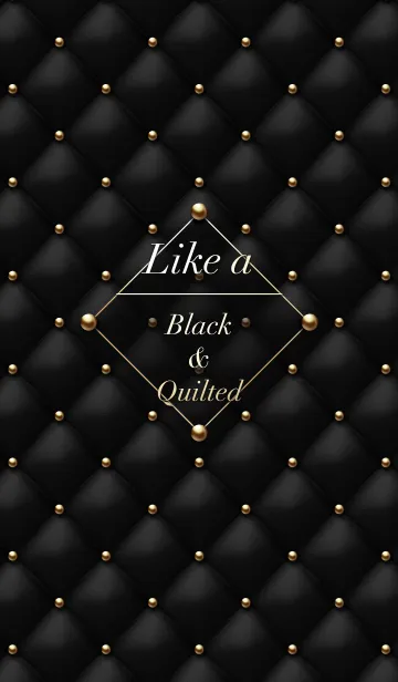 [LINE着せ替え] Like a - Black ＆ Quilted #Nightの画像1