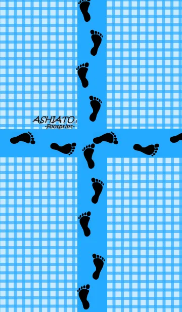 [LINE着せ替え] ASHIATO3-Footprint- Blue color ver.の画像1