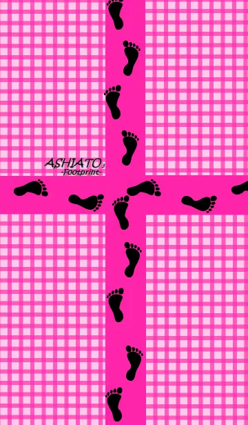 [LINE着せ替え] ASHIATO3-Footprint- Pink color ver.の画像1