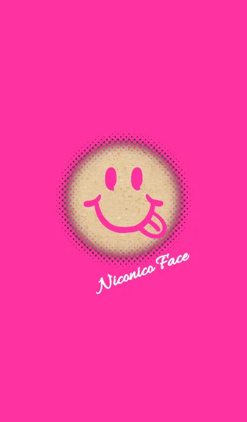 [LINE着せ替え] Niconico Face -vivid pink-の画像1
