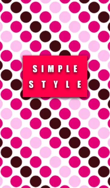 [LINE着せ替え] Dot Red Simple styleの画像1