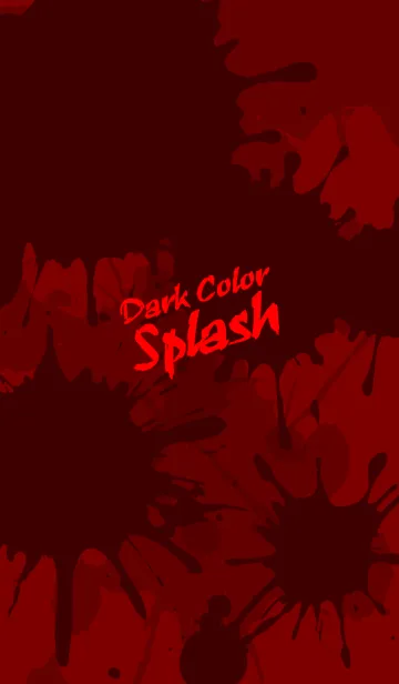 [LINE着せ替え] Dark Color Splash[Red]Jの画像1