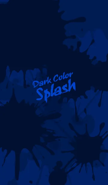 [LINE着せ替え] Dark Color Splash[Blue]Jの画像1