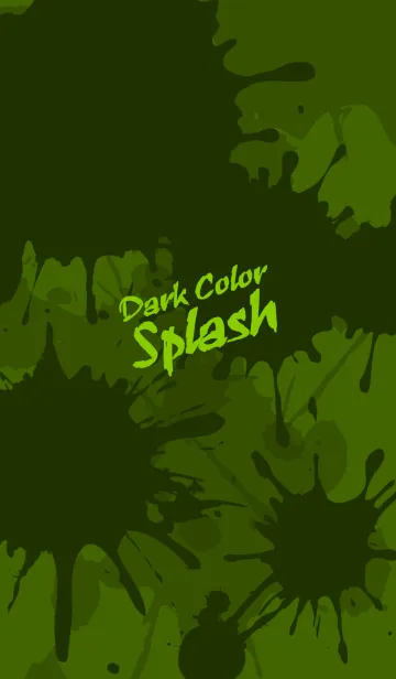 [LINE着せ替え] Dark Color Splash[Green]Jの画像1