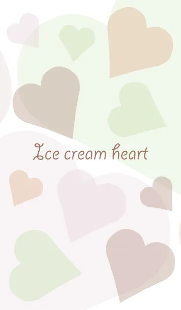 [LINE着せ替え] Ice cream heartの画像1