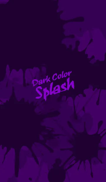 [LINE着せ替え] Dark Color Splash[Purple]Jの画像1