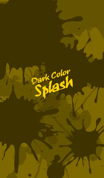 [LINE着せ替え] Dark Color Splash[Yellow]Jの画像1
