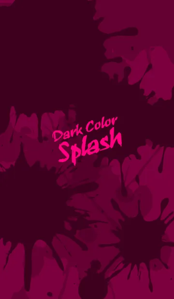 [LINE着せ替え] Dark Color Splash[Pink]Jの画像1