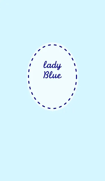 [LINE着せ替え] lady Blueの画像1