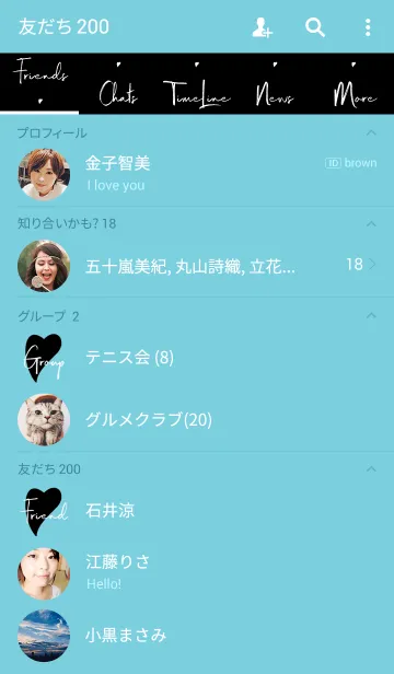 [LINE着せ替え] Simple Handwriting style BLACK ＆ WHITEの画像2