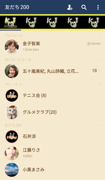 [LINE着せ替え] イニシャル K＆Jの画像2