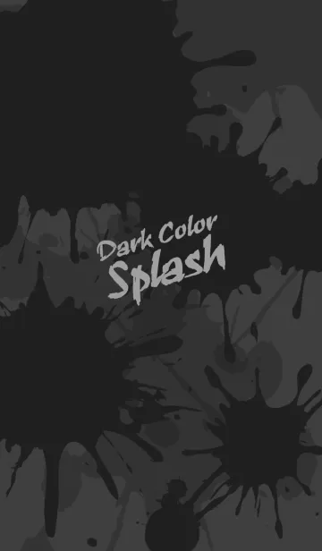 [LINE着せ替え] Dark Color Splash[Gray]Jの画像1