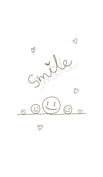 [LINE着せ替え] Brown Smileの画像1