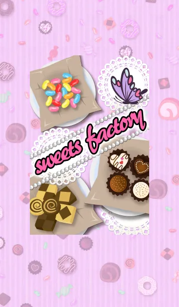[LINE着せ替え] sweets factory-お菓子-の画像1