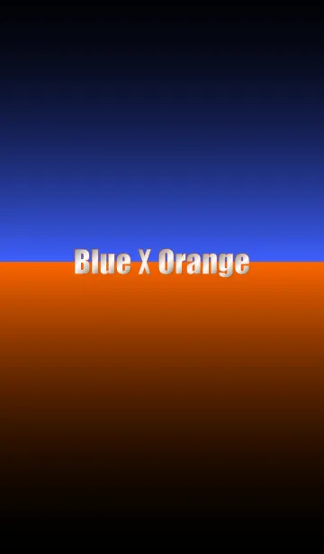 [LINE着せ替え] Blue X Orangeの画像1