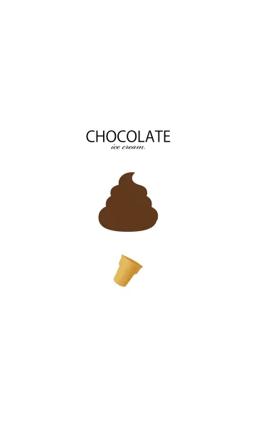 [LINE着せ替え] CHOCOLATE ice cream.の画像1