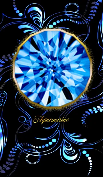 [LINE着せ替え] 3月生まれのアクアマリンの画像1