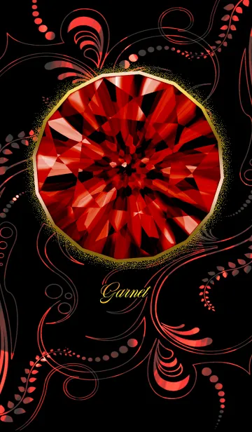 [LINE着せ替え] 1月生まれのガーネットの画像1