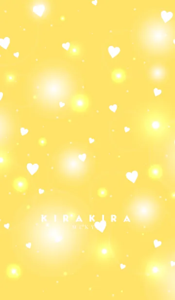 [LINE着せ替え] K I R A K I R A -YELLOW HEART-の画像1