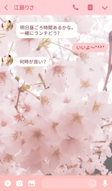 [LINE着せ替え] さくら咲く春の画像3