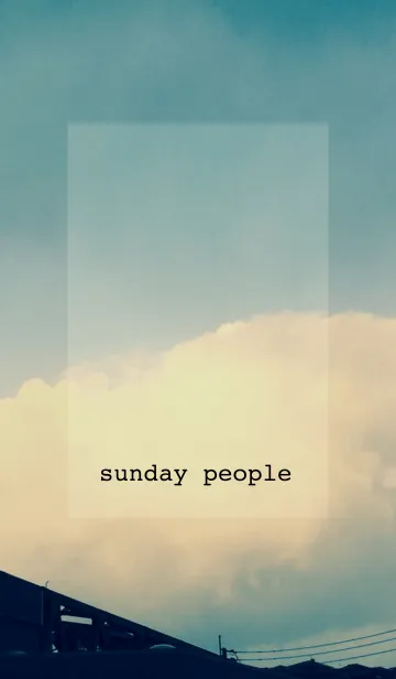 Sunday peopleの着せ替えメイン画像