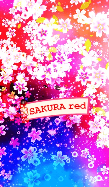 [LINE着せ替え] SAKURA redの画像1