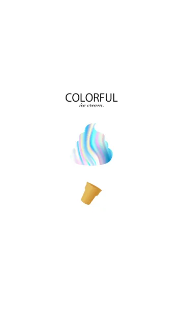[LINE着せ替え] COLORFUL ice cream.の画像1