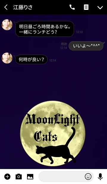 [LINE着せ替え] Moonlight Catsの画像3
