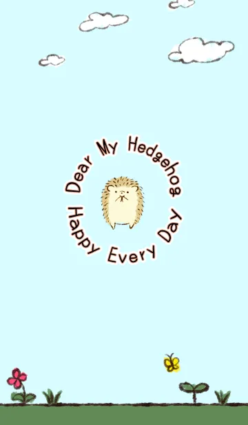 [LINE着せ替え] Dear My Hedgehog (color)の画像1